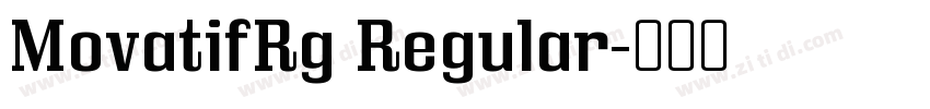MovatifRg Regular字体转换